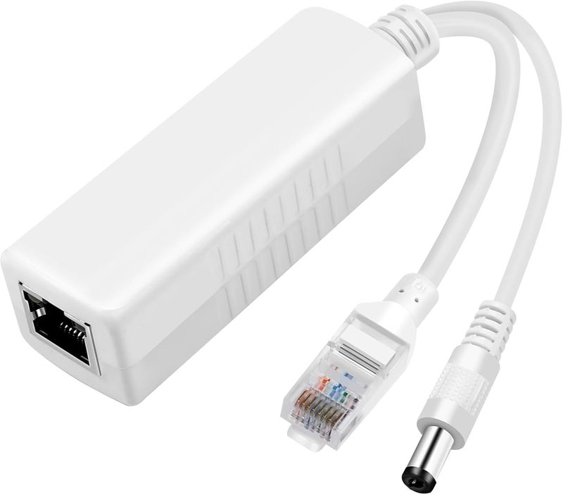 Tliffpaco 2-Pack Gigabit PoE Splitter 12V 2A Output with IEEE 802.3af/at Standard Compliant, Power Over Ethernet Splitter Adapte for Security Camera, AP, Voip, 5.5x2.1mm DC Plug - Image 1